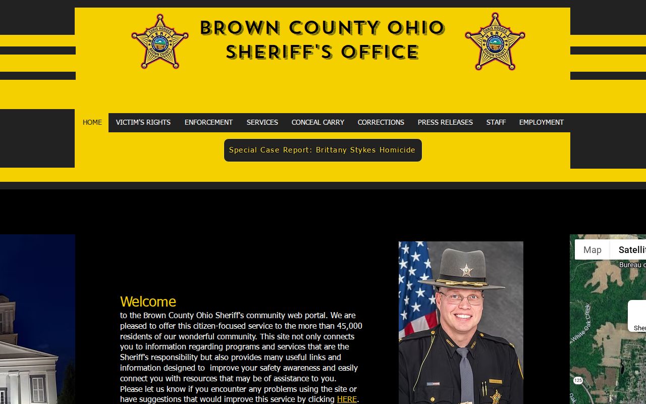 Brown County Sheriff corrections navigation for 24 hour release records